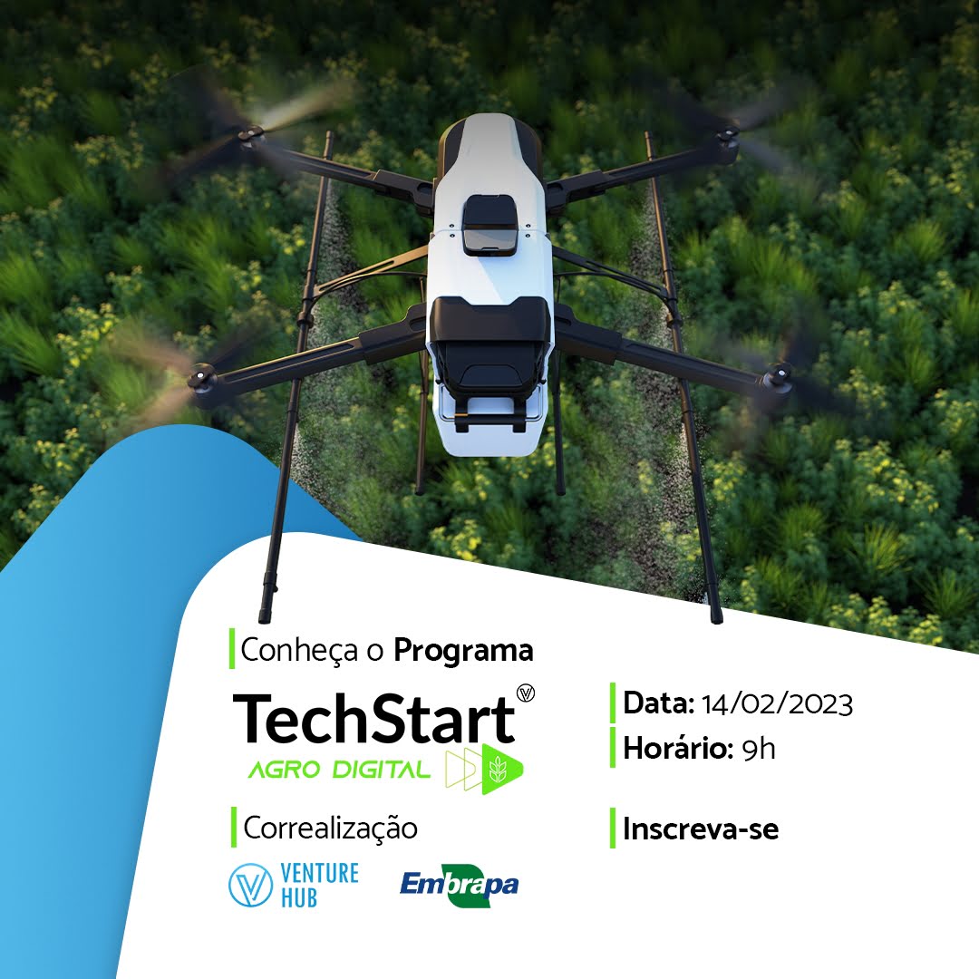 Evento online vai apresentar a nova edição do programa de aceleração de startups TechStart Agro Digital